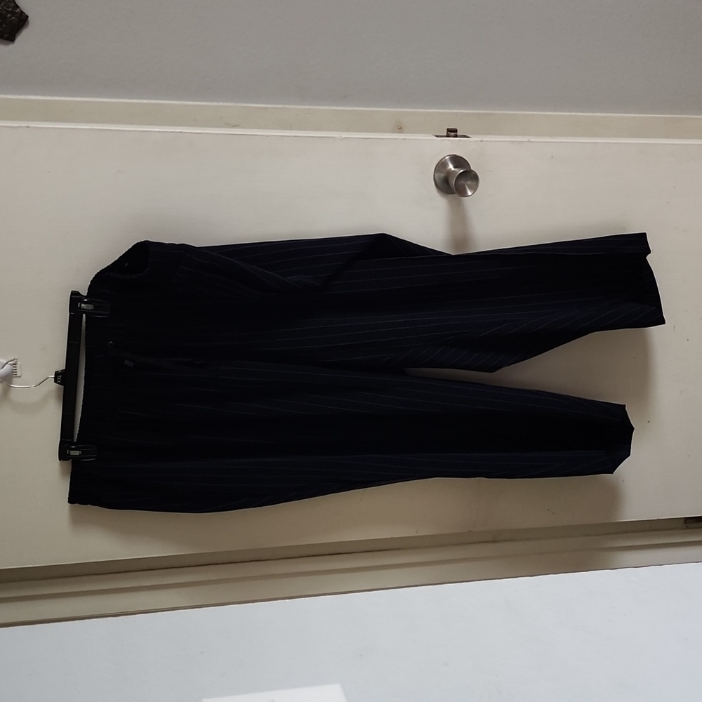Lane Bryant 28 P pants pin stripe plus size